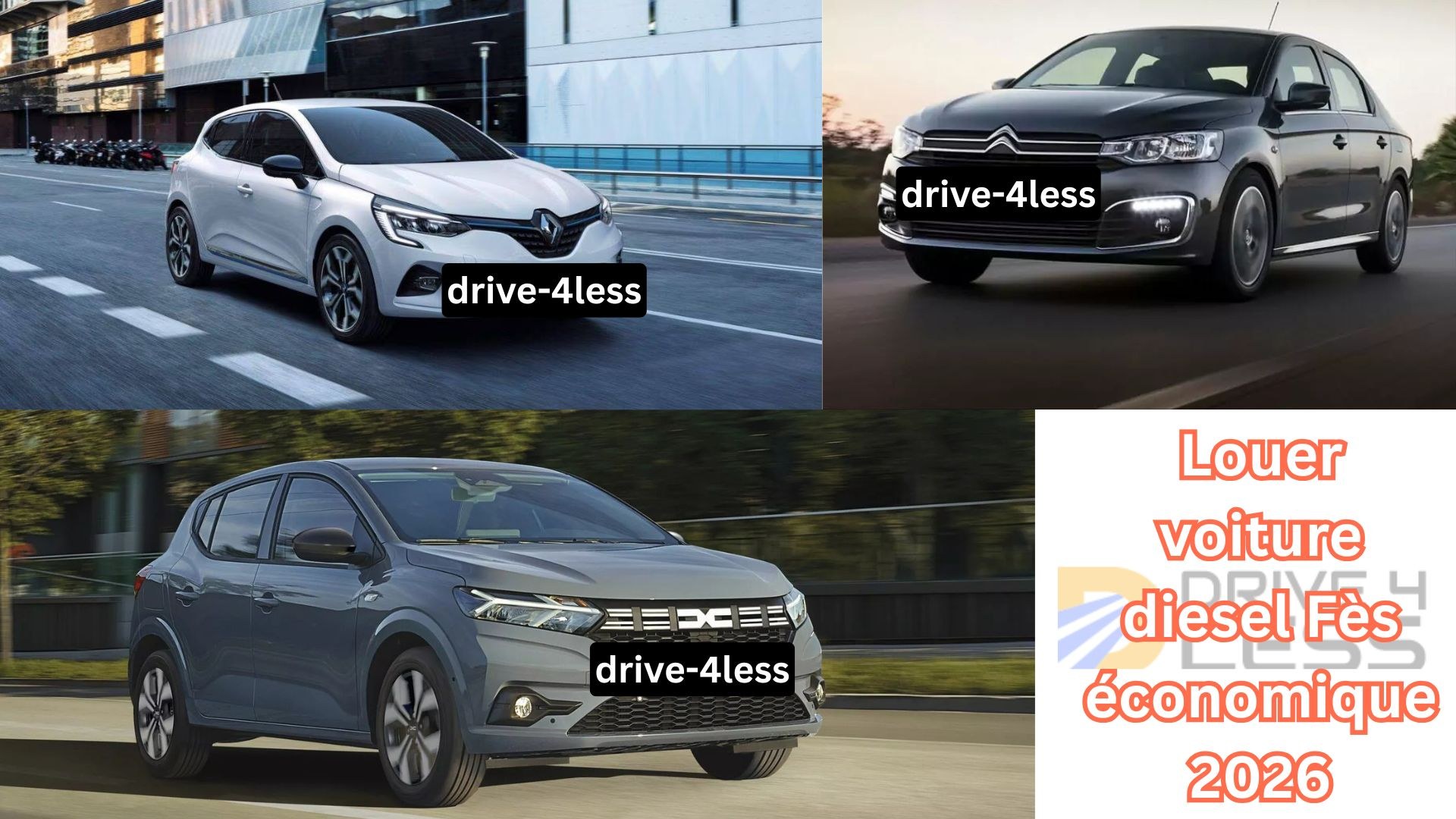 Louer voiture diesel Fès économique 2026