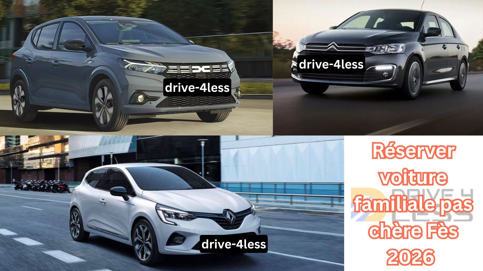 Réserver voiture familiale pas chère Fès 2026 