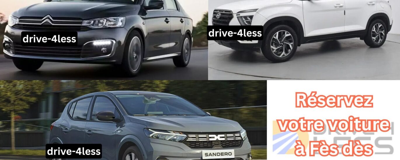 Réservez votre voiture à Fès dès aujourd’hui