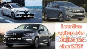 Location voiture Fès Narjiss pas cher 2026