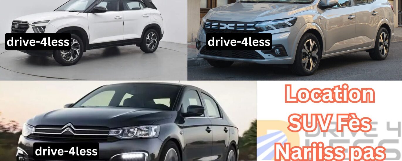 Location SUV Fès Narjiss pas cher 2026