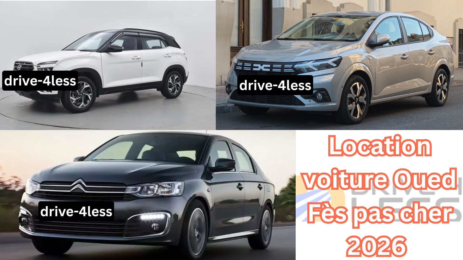 Location voiture Oued Fès pas cher 2026 