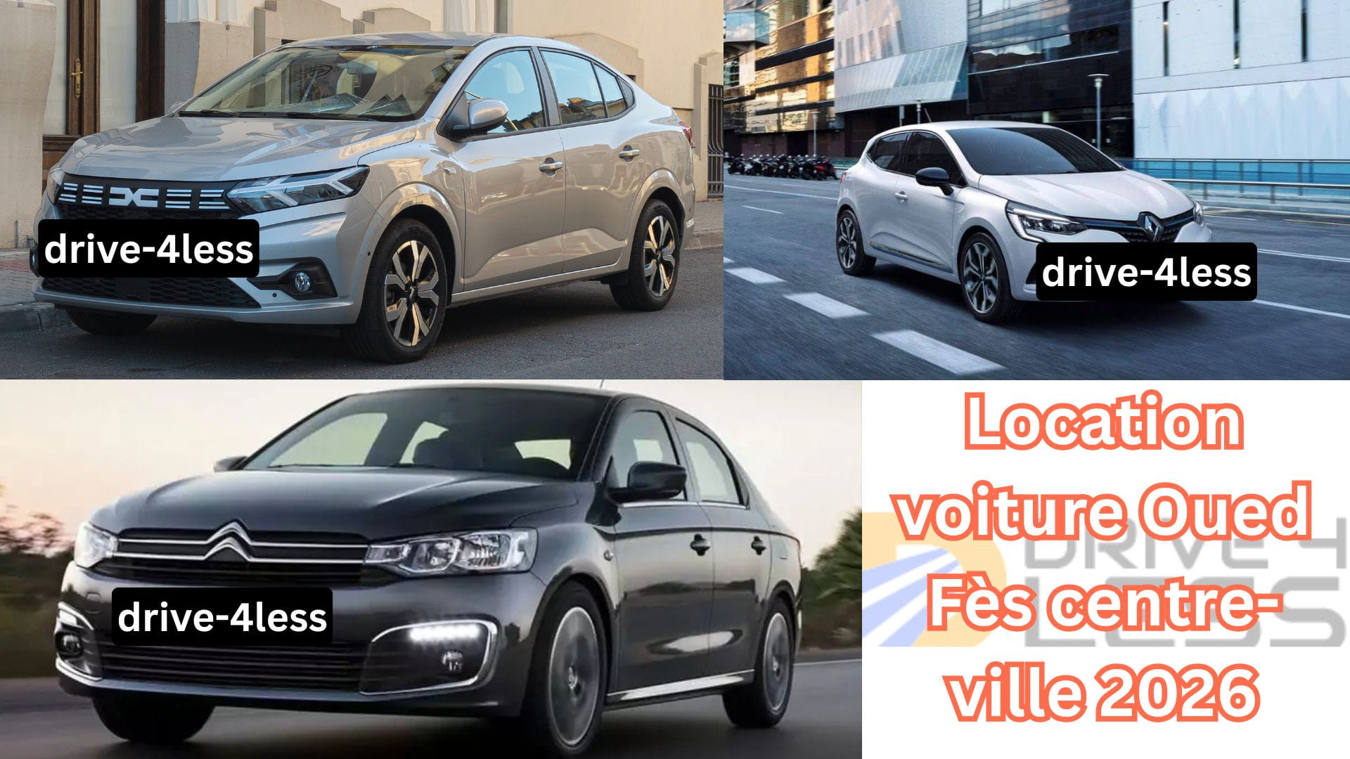 Location voiture Oued Fès centre-ville 2026